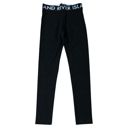 River Island Girls Leggings Age 9-10 Black Stretch Comfortable Casual Wear