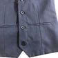 River Island Waistcoat 12Yrs Navy Blue Button Up