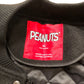 Peanuts Snoopy Varsity Jacket XL Joe Cool Black White Sleeves