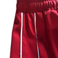 River Island Women's Wide Leg Trousers UK18R Red Polyester With White Stripes