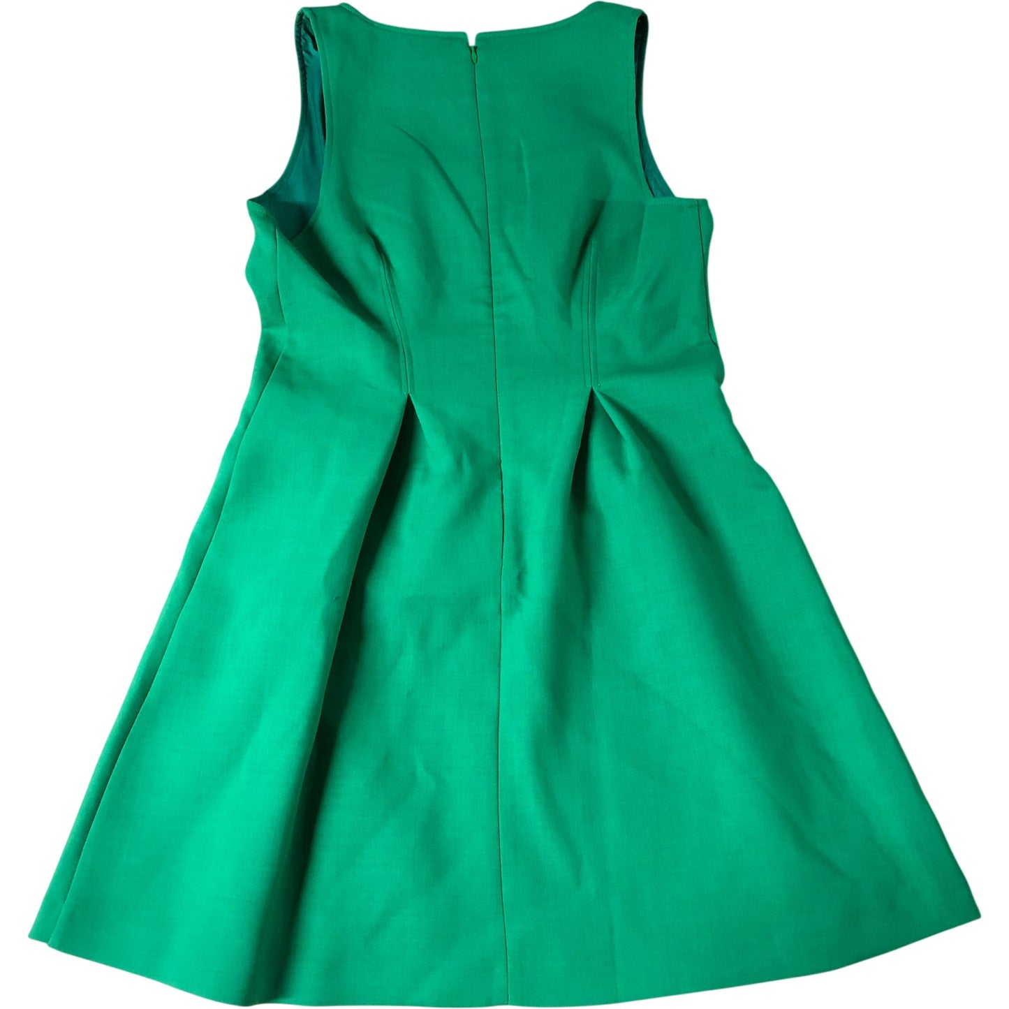 Green V Neck Sleeveless A Line Dress UK12 Women's Summer Style