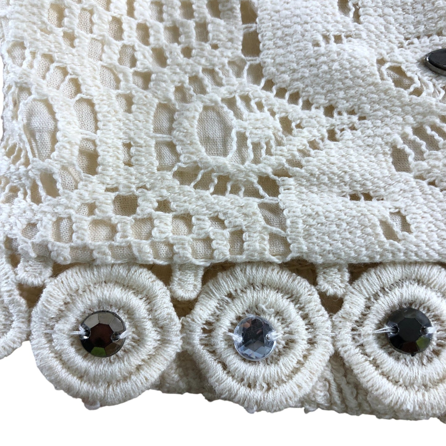 River Island Beige Crochet Bandeau Top - Size M