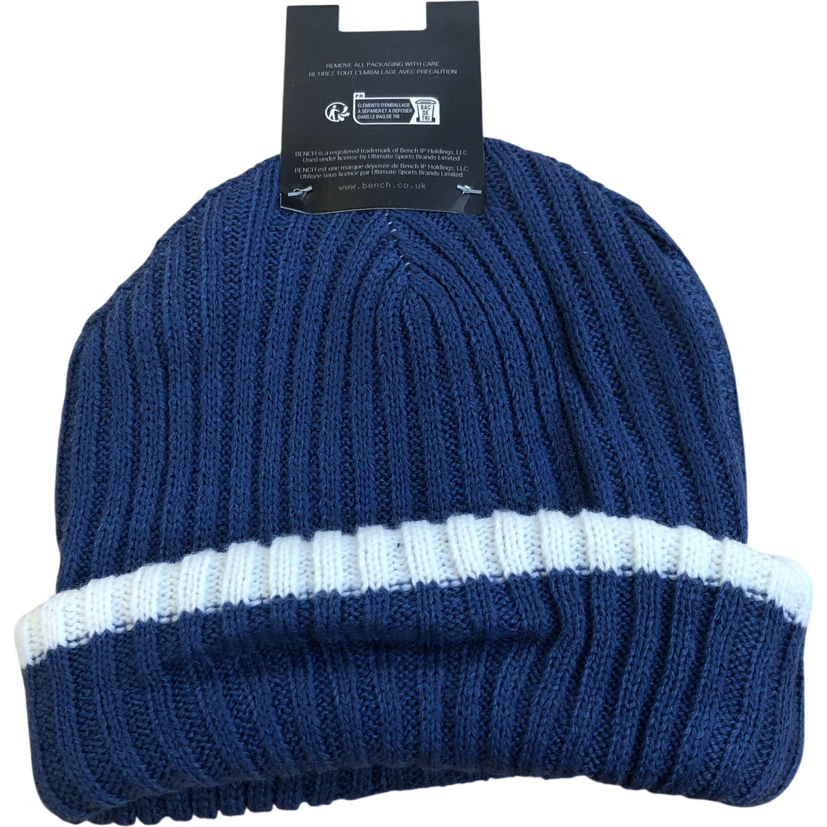 Bench Blue & White Beanie Hat Kids