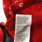Girls Dress Size 7-8 Years Long Sleeve Red Floral Cotton