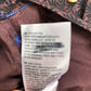 Men's Casual Shirt Size S Cotton Purple Pattern Long Sleeve