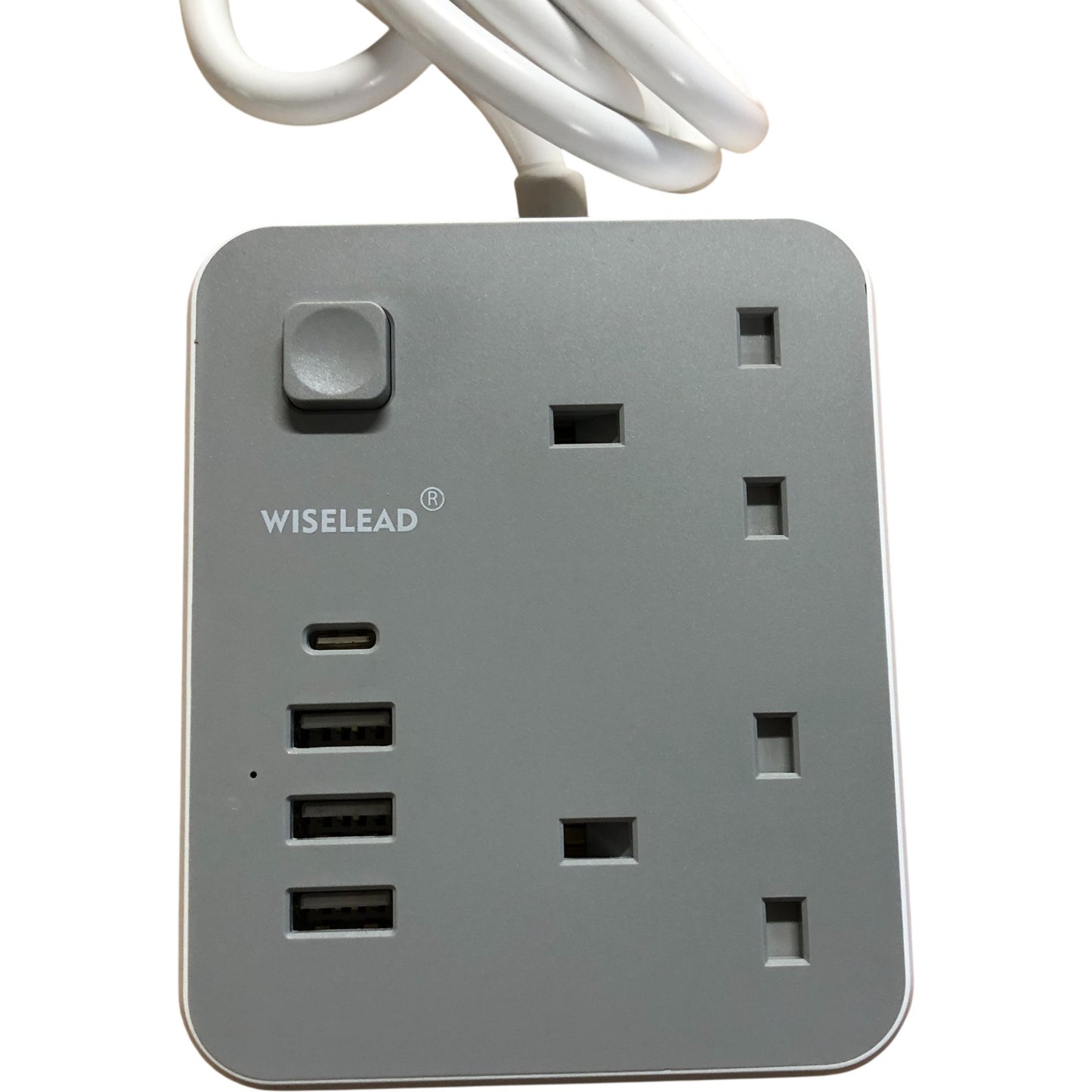 Wislead 2K4U Extension Lead with 4 USB Ports Anti-Static 2400W Power Supply