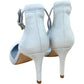 Ellyia Court Heels Size 4 Women's Ice Blue Fine Suede Classic Style
