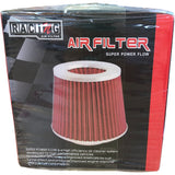 Racing Air Filter 76mm 3" Super Power Flow High Performance Cone Filter Black