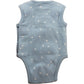 John Lewis Organic Cotton Baby Bodysuit 0-3 Months 3lb Blue Stars Sleeveless