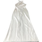 Jarlo Bridesmaid Dress Halter Neck Long Satin Ivory Elegant UK8