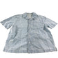 River Island Short Sleeve Shirt UK S Men Summer Lightweight Casual Blue