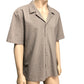 River Island Button Up Shirt Men's Short Sleeve Check Pattern Size XXL Grey