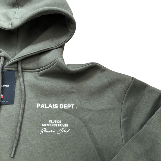 River Island Un Planned Hoodie S Men's Olive Green Cotton Blend Casual Wear