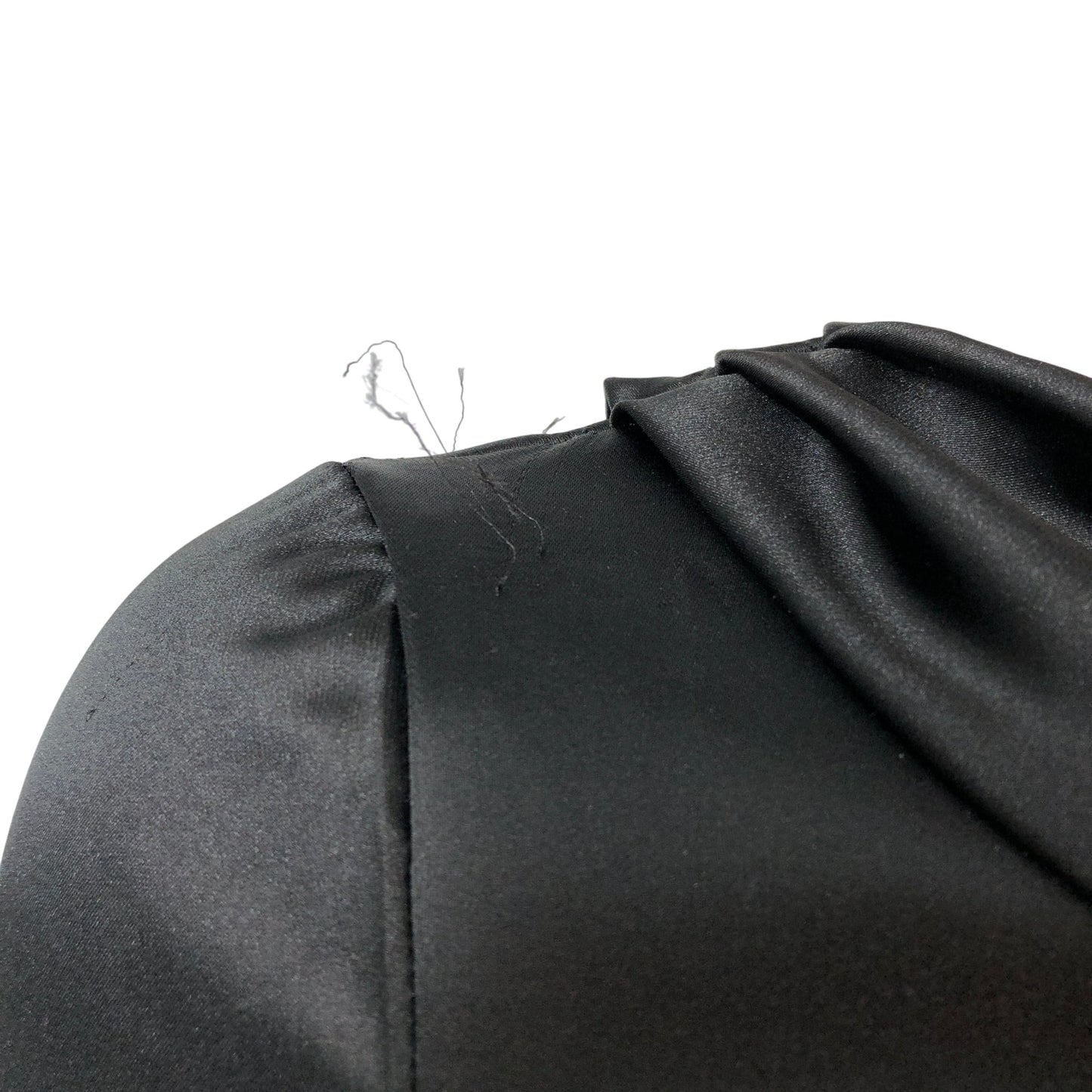 River Island Black Off The Shoulder Top UK6 Women's Elegant Satin Blouse