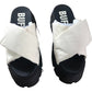 Buffalo Ava Velcross UK4 Women's Vegan Nylon Offwhite Slide Sandals