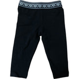 River Island Leggings 6-9M Girls Black Cotton Blend Stretchy Pants