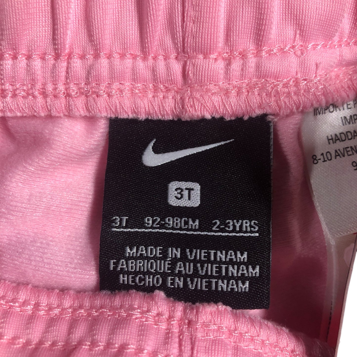 Nike Toddler Pink Sweatpants Lightweight Polyester Comfortable Fit 2-3 Years