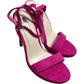 Linzi Women's Pink Suede Strappy Heels UK5 Elegant Open Toe Sandals