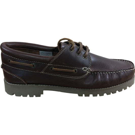 Hush Puppies Casual Shoes UK11 Men's Brown Leather Lace Up Comfort Footwear