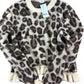 River Island Leopard Print Sweater 9-10Y Women's Knit Pull Over Top Beige Brown