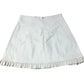 River Island A-Line Skirt Size UK8 Women's Ruffled Hem Cream Polyurethane