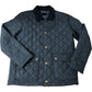 Premium Women's Puffer Jacket Size M Quilted Navy With Cord Collar