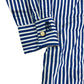 River Island Striped Shirt UK8 Women's Blue White Long Sleeve Casual Top