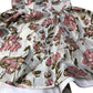 River Island Floral Party Dress Girls Size 12 with Glittery Neckline