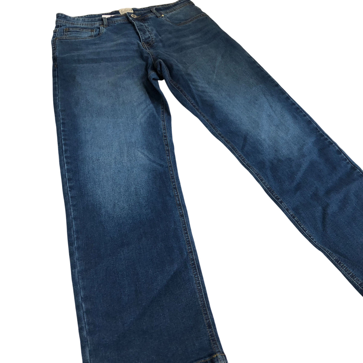 Onfire W32 L32 Men's Blue Jeans Regular Fit Denim Casual Trousers