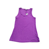 River Island UK14 Women's Purple Ribbed Tank Top Sleeveless Casual Wear