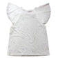 River Island Relaxed Size 10 Women's Floral Embroidered T-Shirt White