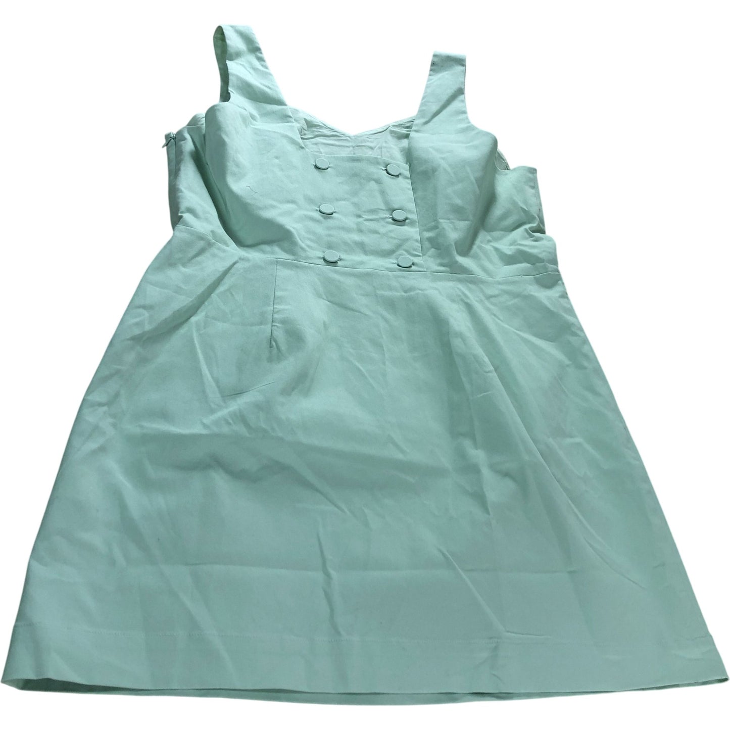 Mint Green Structured Sleeveless Mini Dress Size 18