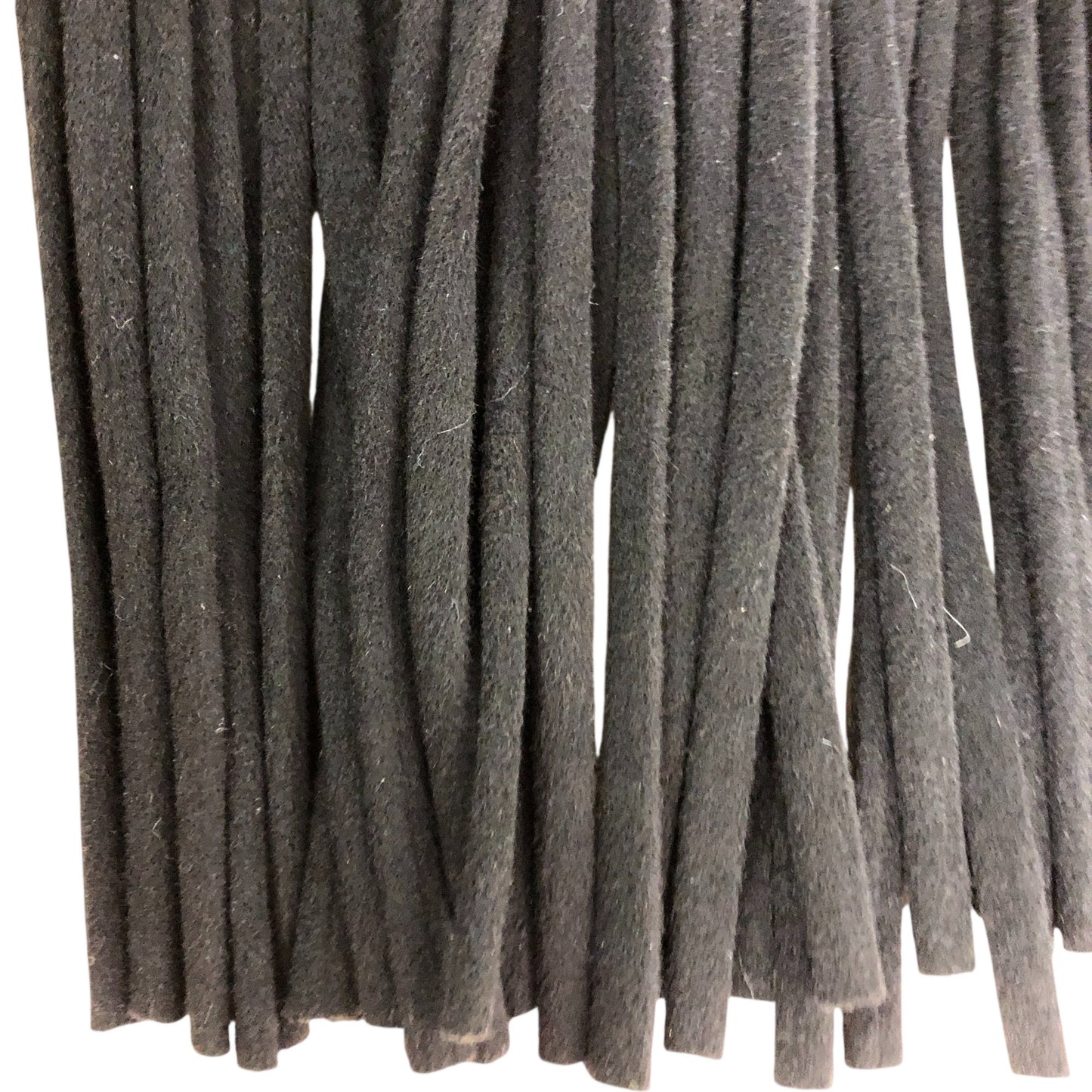Branded Fringe Coat UK 12 Black