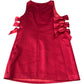 River Island Red Satin Dress with Bow Details Size 12