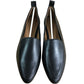 Flattered Casjsa Black Leather Women’s Flats Stylish Pointed Toe Slip On UK4
