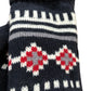 Kingsland Knitted Gloves One Size Women's Navy Red Pattern Wool Blend