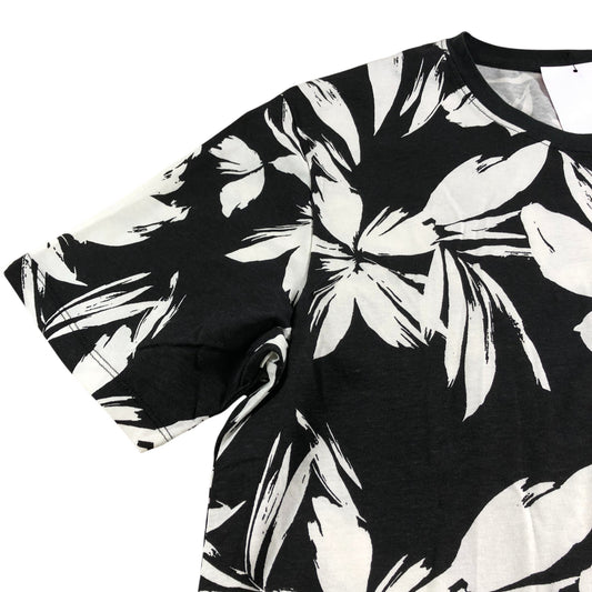 Jack & Jones Black Floral T-Shirt - Size Large