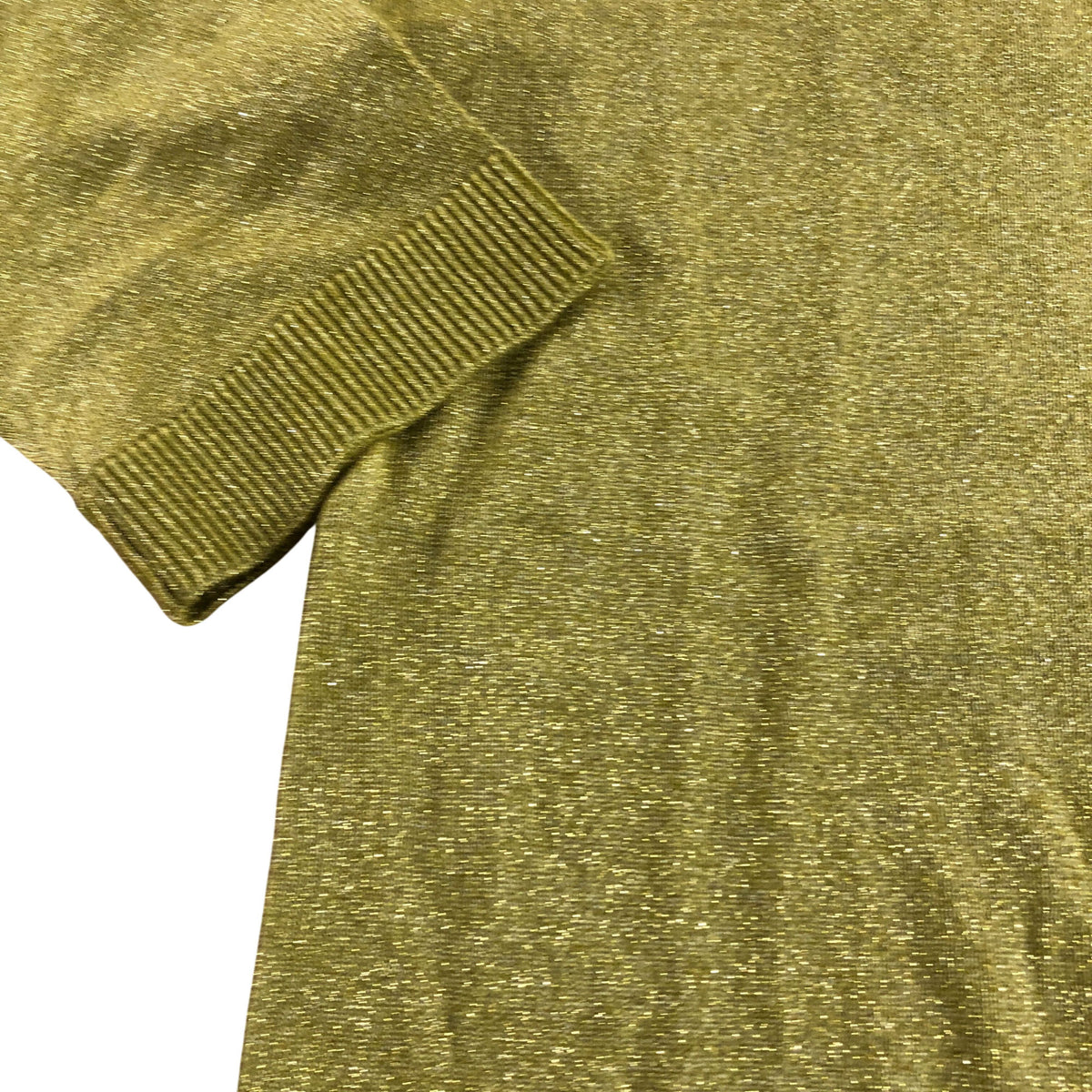 Sparkle Jumper Women's Chart Olive Green 3/4 Sleeve