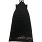 Black Halter Neck Sequin Maxi Dress Women's Evening Wear UK8