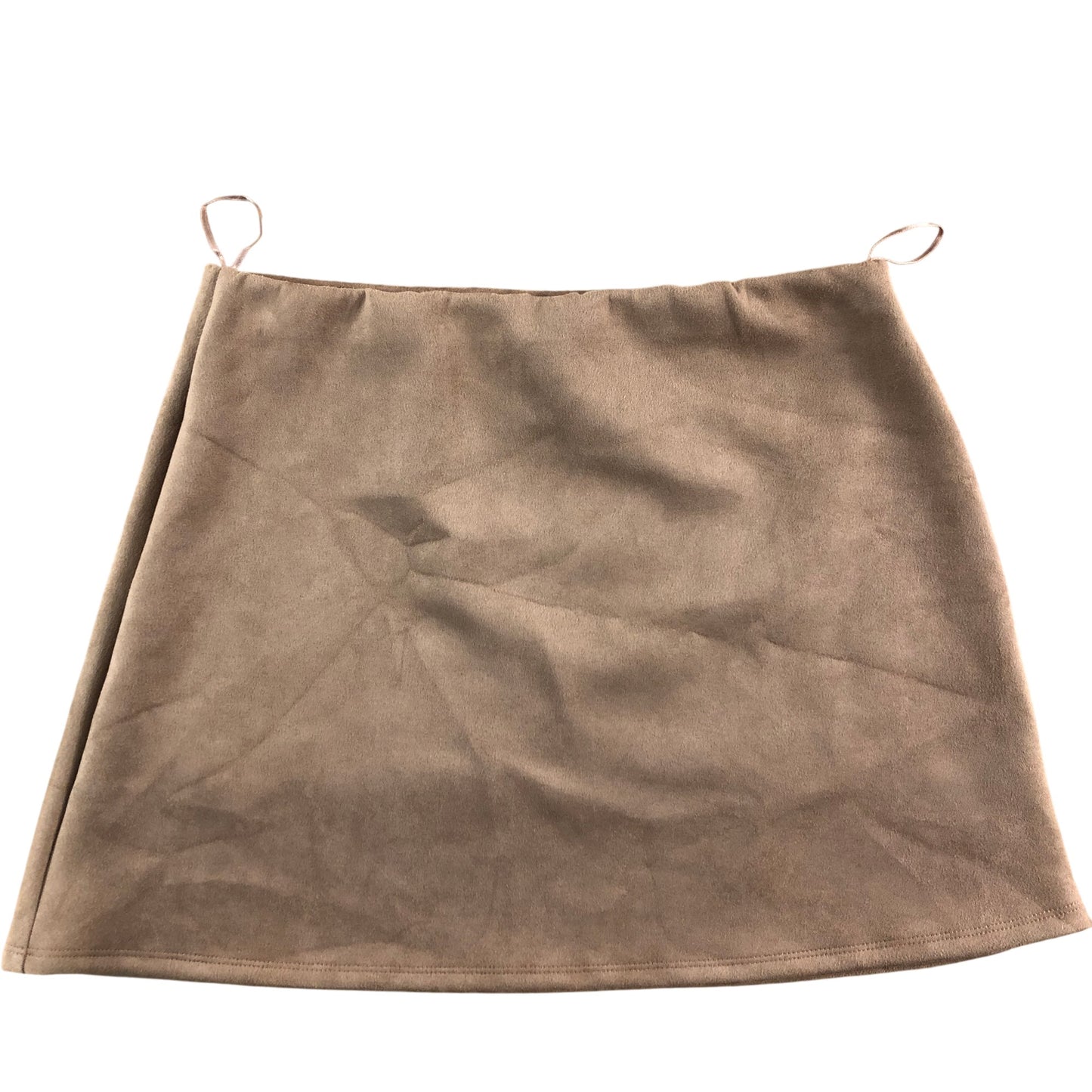 River Island City Fresh Skirt UK16 Women's Brown Suede Style Size 16
