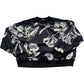 River Island Black Floral Print Sweatshirt Women's Long Sleeve Top Size Small