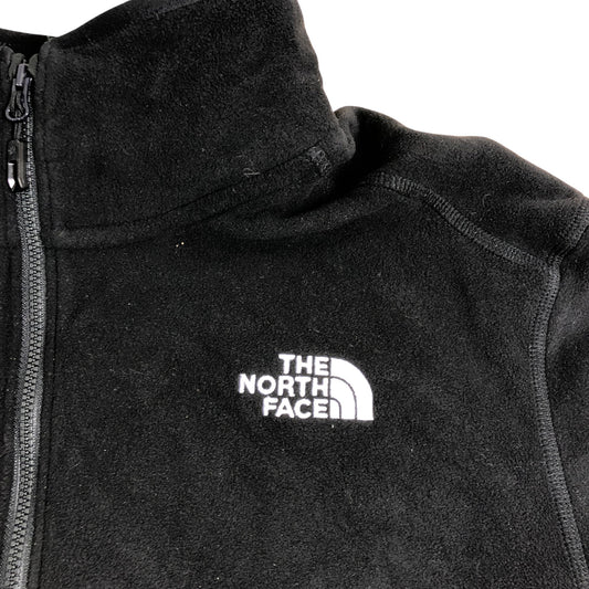 The North Face XL Fleece Pullover Men's Black Zip Neck Jacket Outdoor Casual