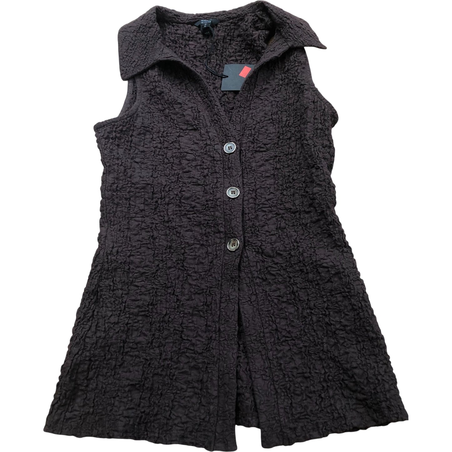 River Island Vests Stylish Button Up Layering Vests Women's Brown UK6 Bundle