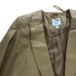 River Island Double Breasted Blazer UK12 Women's Beige Faux Leather
