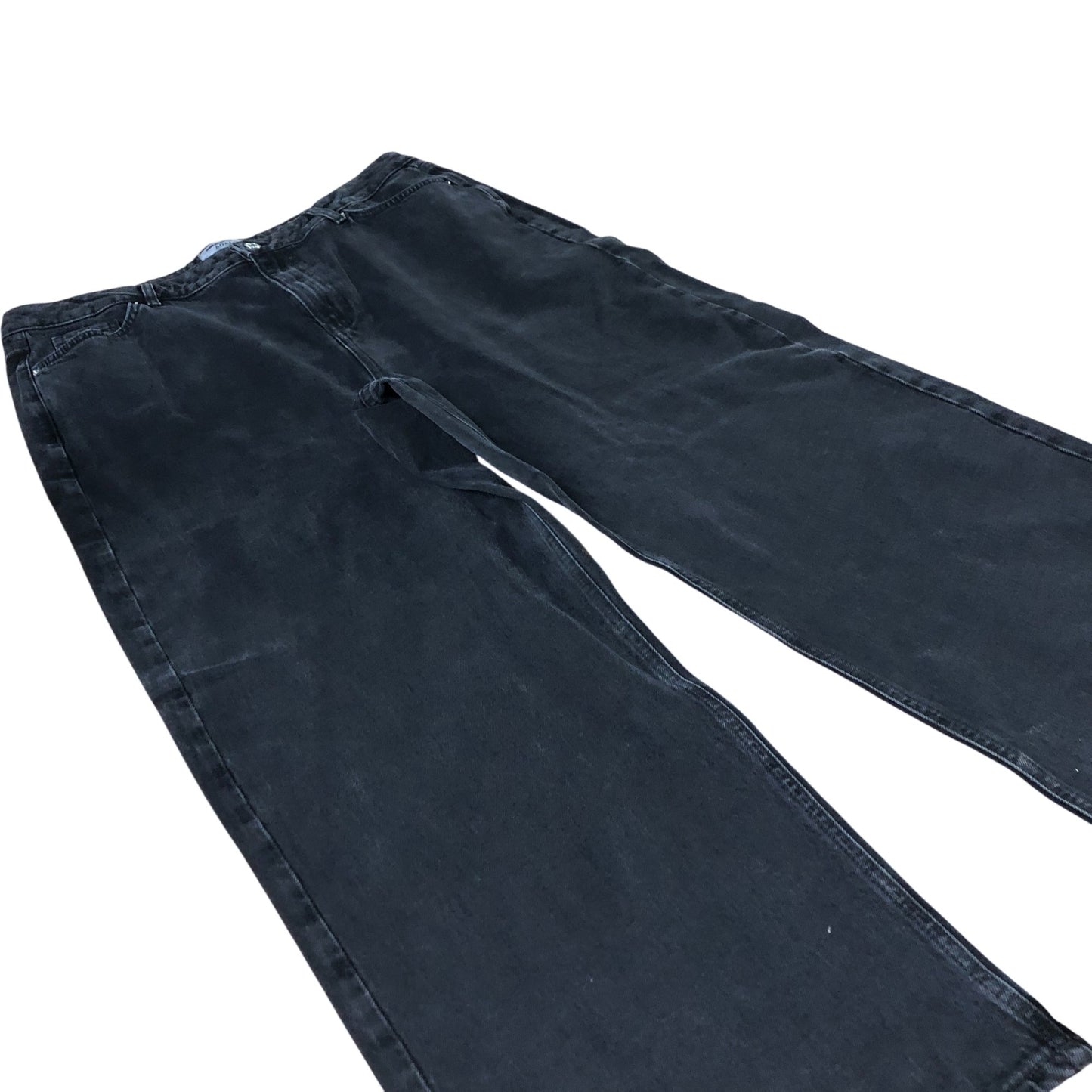 Women's Wide Leg Black Jeans UK26