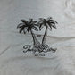 Tokyo Laundry T-Shirt Men's Size M Grey Palm Print Cotton Short Sleeve