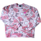 Pink Floral Design Sweatshirt M Men's Casual Crew Neck Long Sleeve