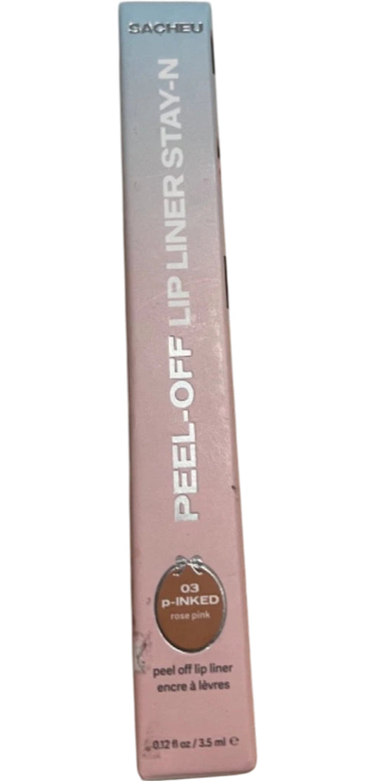 Sacheu Peel Off Lip Liner Stay N 03 P Inked Rose Pink Makeup Lip Stain