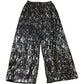 Kids Sparkly Black & Silver Sequin Trousers Size 11 Years