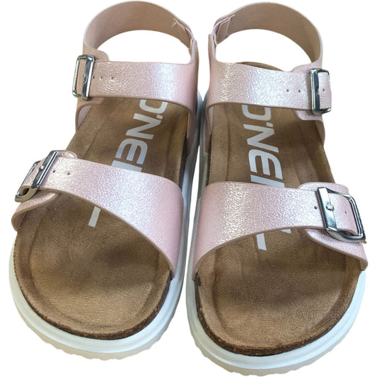O'Neill Polly Sandal Low JR UK1.5 Girls Pink Adjustable Buckle Sandals